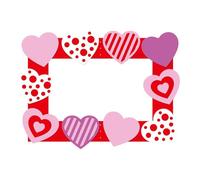 Milageto Cadre photo accessoire pour la Saint-Valentin, cadre à selfie, accessoire de, décoration pour fêtes, anniversaires, Nouvel An, carnavals et