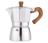 Milageto Cafetière Pot Espresso Aluminium Traditionnel Italien Manuel Préparation Café Facile Adaptée Maison Bureau Détente, 300 ml