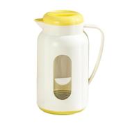 Milageto Carafe à eau distributrice de boissons de 1,6 L avec théière et pichet à, idéale pour les barbecues d'été et les boissons glacées au, Jaune