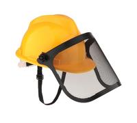 Milageto Casque de protection faciale, casque forestier anti-éclaboussures, de sécurité polyvalent professionnel, de tronçonneuse pour le jardinage, le