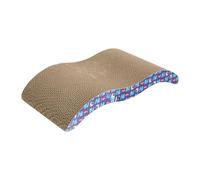 Milageto Cat Scratch Pad Scratch Bratch Toot Interactive Toy Anti-effectif Double Faces à Double densité Scratchable Meubles de Protection, M Shaped