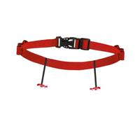 Milageto Ceinture Porte-dossards de Triathlon pour Hommes et Femmes, Accessoire Pratique et Portable, Ajustable, Indispensable, élastique de qualité, Rouge