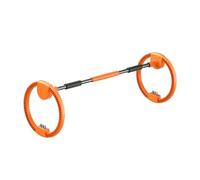 Milageto Cerceau de Fitness lesté, Poids réglable, Silencieux, Double Cercle, équipement d'entraînement Ergonomique à manivelle pour Adultes, Orange