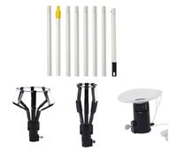 Milageto Changeur d'Ampoule pour Plafonds Hauts, Outil de Changement d'Ampoule, Cueillette de Fruits, Perche Télescopique Légère pour la Maison (M)