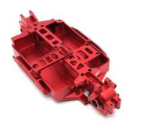 Milageto Châssis Voiture RC Anodisé Châssis en Aluminium Robuste Pièce pour Modélistes, Rouge