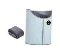 Milageto Chauffe Pied Électrique Silencieux et Pliable, Chauffe-Jambes 5 Niveaux de Température, Radiateur d’Appoint, Couverture Chauffante pour Pieds et Jambes en Domicile, Bureau et Studio, Bleu