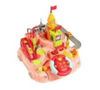 Milageto Circuit Course pour Enfants | Multicolore, Circuit Voitures pour Enfants Rampe, Jeu Piste Automobile Voitures, Tout-Pits, Rose