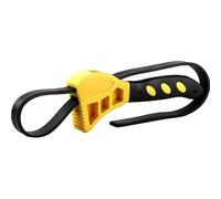 Milageto Clé à sangle réglable en caoutchouc, accessoires portables polyvalents, ouvre-bocal, outil de plomberie pour réparation, mécanique, plomberie, 8 Pouces