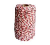 Milageto Corde clôture électrique pour pâturage, Flexible, isolée et en Composite, réutilisable et résistante à la Rouille, diamètre 2 mm, 200 Mètres