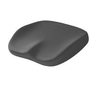 Milageto Coussin de siège en mousse à mémoire de forme, coussin coccygien professionnel, pour chaise de bureau, d'assise pour chaises de jeu et d'avion, Noir