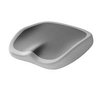 Milageto Coussin de siège en mousse à mémoire de forme, coussin coccygien professionnel, pour chaise de bureau, d'assise pour chaises de jeu et d'avion, Double Grey