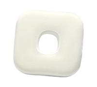 Milageto Coussin pour piercing d'oreille avec trou, housse amovible et polyvalente, idéale pour les personnes dormant sur le côté, pour le bureau, les, Carré Blanc