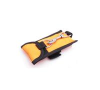 Milageto Crochet de Plongée Mousqueton Ancre Attache Acier Inoxydable 316 avec Pochette 16x9cm et Sangle 109cm pour Fixation sur Harnais 5cm Résistant au Sel , Orange
