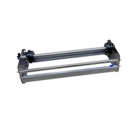 Milageto Distributeur de film étirable avec découpeur, machine d'emballage sous film rétractable pour emballage domestique, déménagement et entrepôt, Argent