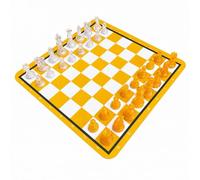 Milageto Échiquier Pièces en Plastique Traluci Échiquier Pièces D'échecs Robuste 'échecs Plateau en Catchc pr Familles, sans