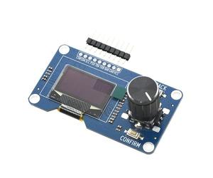 Milageto Écran OLED avec Module d'Encodeur Rotatif EC11 Module Combiné Universel IIC Cinq Broches Affichage Compact Haute Résolution Accessoire Électronique