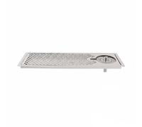 Milageto Égouttoir en Acier Inoxydable pour Vaisselle Support de Séchage avec Plateau Intégré Nettoyeur de Verres à Buse Rotative Multifonction Adapté pour Cuisine Bar Restaurant, 6320B