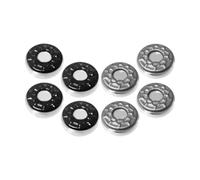 Milageto Ensemble de 8 palets de Jeu de palets, disques Robustes pour Table de Jeu compétitive, Accessoires de de Rechange, Gris-Noir