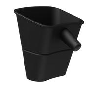 Milageto Entonnoir à Farine Silicone Résistant Support Mixeur Verseur Précis Prévention Des Éclaboussures pour La Cuisine et Adapté Aux Cuisinier, Noir