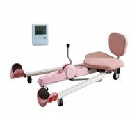 Milageto Entraîneur Leg Stretching Machine Progressif Machine Leg Stretching Confortable Appareil d’Ouverture Hanches pour Débutants , Rose , Version Améliorée avec Minuterie