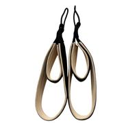 Milageto Équipement de Pilates Sangles Réformeur Poignées Boucles Pieds Accessoire avec Anneaux Métal pour Prise Antidérapante et Confort Adapté à Séances , Double Boucle