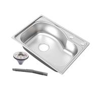 Milageto Évier de cuisine à cuve unique et profonde en acier inoxydable pour salle à manger, aménagement intérieur, poste de travail pour laver la vaisselle