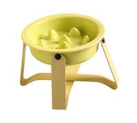 Milageto Feeder Dog Bowl Conteneur de Nourriture Nordic Easy Clean, Jouet interactif pour Chiens, céramique, Alimentation Lente pour Les Accessoires pour, Vert