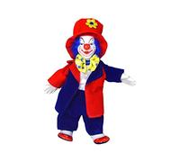 Milageto Figurine de Poupée Clown de 7 Pouces, Artisanat D'art à Collectionner pour Décor de Chambre à Coucher de Bureau