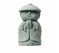 Milageto Figurine Moine Tranquille Résine Apparence Rocailleuse Texturé Figurine Paix Japonaise Compact Statute Japonaise Moine pr Étagère,