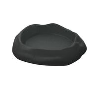 Milageto Gamelle d'eau pour Reptiles, mangeoire Peu Profonde, Petit Terrarium décoratif, Plateau à Boire pour Scorpion, Gecko, lézard, amphibien, boîte, Gris