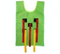 Milageto Gilet à Tirer la Queue Intérieur Extérieur Gilet Attrape-Queue Léger Jeu Lancer Attraper pour Maternelle, Enfants, Green, Child