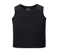 Milageto Gilet Sensoriel, Gilet de Compression Sensoriel sans Manches pour Adolescents, Gilet de Compression Ajusté, Gilet Lesté, Noir L12 Pouces x L20 Pouces