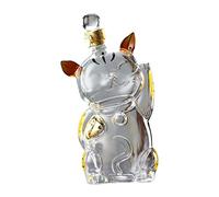 Milageto Grande Carafe en Forme de Chat créatif avec Porte-Verre à Bouchon hermétique 1000 ML Distributeur de Bouteilles de Carafe pour Cuisine Restaurant fête