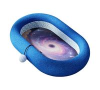 Milageto Griffoir pour Chat avec Protection Antidérapante pour Meubles et Balle à Attraper, évitant D'endommager Les Meubles et Offrant Un Couchage Pratiqu, Ovale