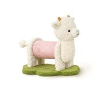 Milageto Griffoir pour Chat Colonne Grattoir Poteau Jouet avec Corde et Base Matelassée Stable Protège Les Meubles Convient aux Chats d'Intérieur Entraînement Jeu Autonome, Alpaga
