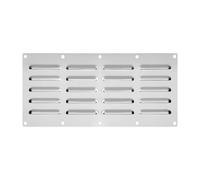 Milageto Grille de ventilation rectangulaire en acier inoxydable pour murs de foyers