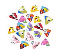 Milageto Jeu de lancer de mini sacs de haricots, jeu éducatif triangulaire pour les sports de plein air, sacs à lancer pour les jeux de cour et les activités, 20 Pièces