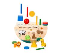 Milageto Jeu éducatif en Bois pour Enfants de 1 à 3 Ans : développement interactif, Apprentissage imaginatif, amélioration de la Reconnaissance des Formes
