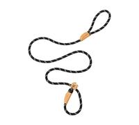 Milageto Laisse coulissante Confortable et réglable pour Chiens de Petite, Moyenne et Grande Taille, idéale pour l'éducation Canine, Le Jardin, la Plage, Noir