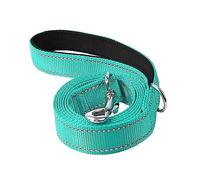 Milageto Laisse Réfléchissante pour Chien Résistante Laisse de Formation en Nylon Robuste Poignée Douce Rembourrée Anneau D Polyvalent Adaptée à E, Vert
