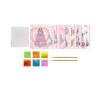 Milageto Livres d'autocollants réutilisables livre de peinture à l'aquarelle coloré enfants filles habiller autocollants autocollant livre préscolaire, Stylee