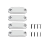 Milageto Loquet de porte de camping-car, loquet de porte de coffre, installation simple, remplacement pour camping-car, pièces de remorque haut de gamme, de de, Ensemble de 2 Blancs