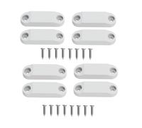 Milageto Loquet de porte de camping-car, loquet de porte de coffre, installation simple, remplacement pour camping-car, pièces de remorque haut de gamme, de de, Ensemble de 4 Blancs