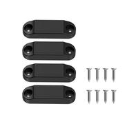 Milageto Loquet de porte de camping-car, loquet de porte de coffre, installation simple, remplacement pour camping-car, pièces de remorque haut de gamme, de de, Lot de 2 Noirs