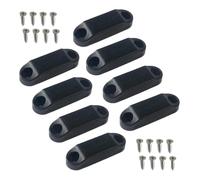 Milageto Loquet de porte de camping-car, loquet de porte de coffre, installation simple, remplacement pour camping-car, pièces de remorque haut de gamme, de de, Ensemble de 4 Noir
