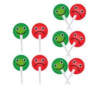 Milageto Lot de 10 Palettes de Vote pour Classe, Panneaux d'Interaction Réutilisables, Panneau Facial avec Émojis Sourire et Pleurs Oui ou Non, Fournitures en PP pour Événements en Classe, Réunions