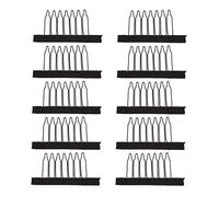 Milageto Lot de 10 Peignes En Acier pour Perruques et Extensions de Cheveux, Destinés à La Confection de Perruques En Dentelle, L