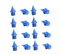 Milageto Lot de 16 pointes de rechange pour chaussures d'athlétisme, pointes pour chaussures d'athlétisme pour compétition en extérieur, Bleu