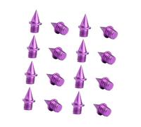 Milageto Lot de 16 pointes de rechange pour chaussures d'athlétisme, pointes pour chaussures d'athlétisme pour compétition en extérieur, Violet