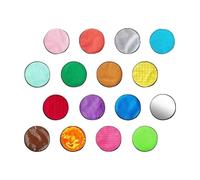Milageto Lot de 16 tapis sensoriels de 20 cm de diamètre, pratiques et assortis, pour le développement des enfants, l'exploration de la maison et des